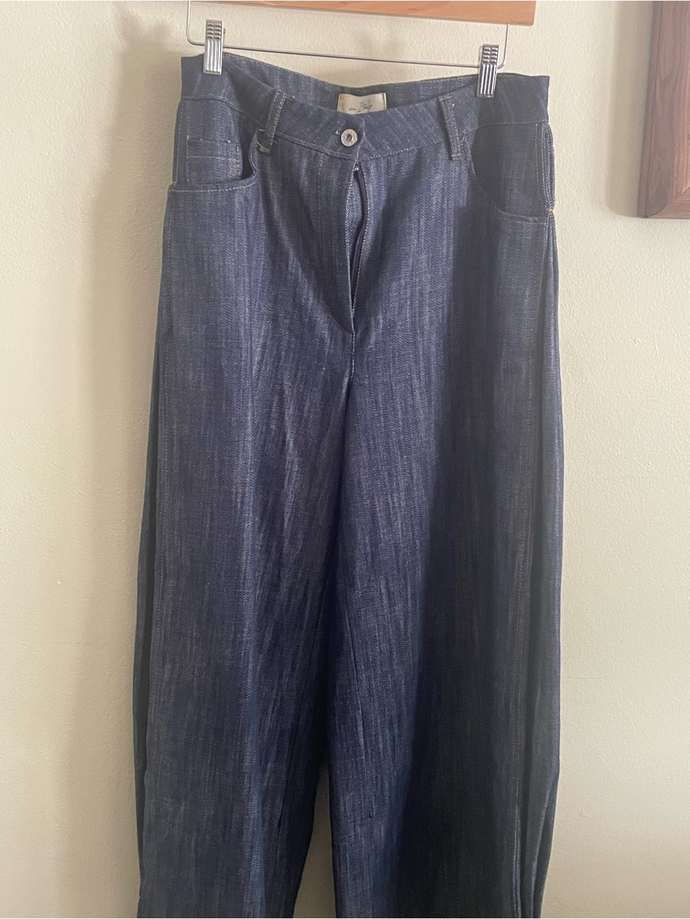 High-Rise Wide Leg Flare Jeans in Indigo